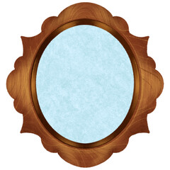 wooden mirror frame