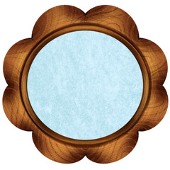 wooden mirror frame