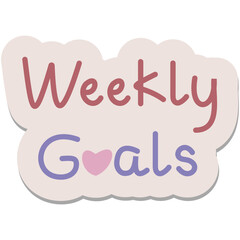 Planner Sticker. Set with cute stickers for daily planner and scheduler.