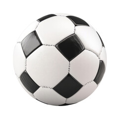 Classic Black and White Soccer Ball Isolated on White Background