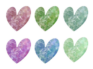 Mosaic pattern heart shape images