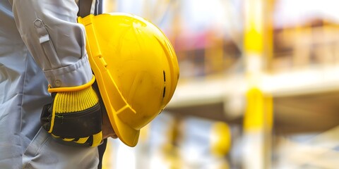 Construction Worker Holding