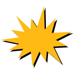 Comic Effect Shapes. Set of comic effect shape with pop art style. Comic speech bubbles halftone dot background. Comic surprise, attention and inspiration effect.