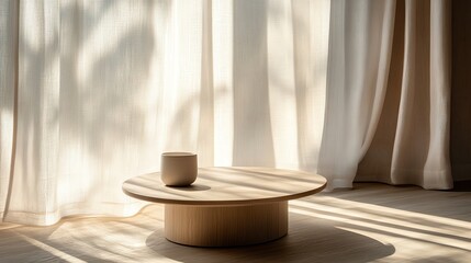 Minimalist interior with natural light.