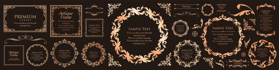 Heritage Elegance Frame Pack: Ornate Vintage Borders