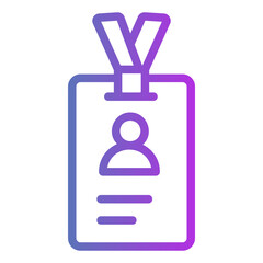 id card Gradient icon