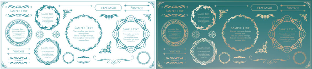 Heritage Elegance Frame Pack: Ornate Vintage Borders