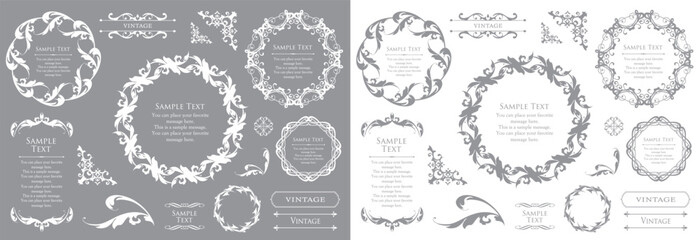 Heritage Elegance Frame Pack: Ornate Vintage Borders