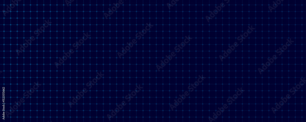 Poster minimal tech grid background with subtle dots and connected lines on a blue backdrop. perfect for us