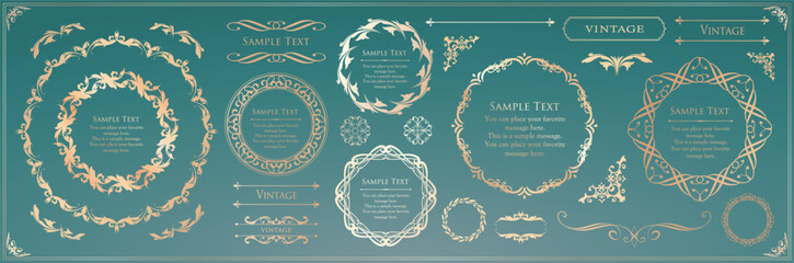 Heritage Elegance Frame Pack: Ornate Vintage Borders