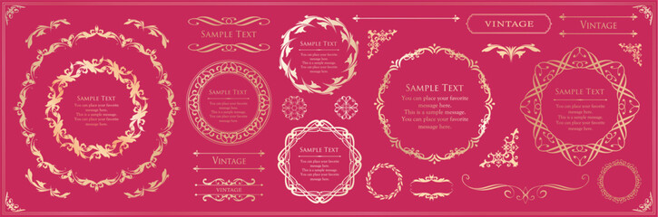 Heritage Elegance Frame Pack: Ornate Vintage Borders