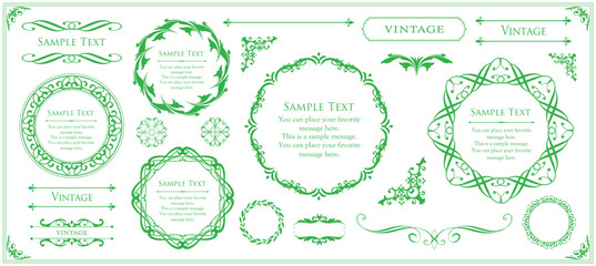 Heritage Elegance Frame Pack: Ornate Vintage Borders