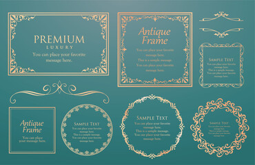 Heritage Elegance Frame Pack: Ornate Vintage Borders