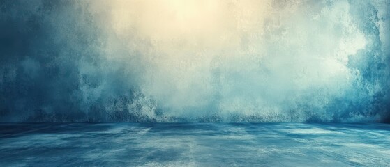 vintage blur abstract soft blue studio and wall background