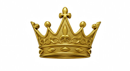 Golden crown against black background royalty wealth luxury isolated object