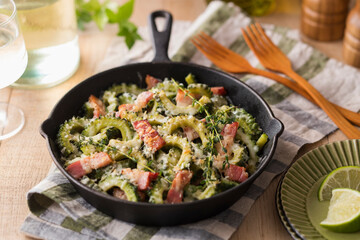 【ゴーヤとベーコンのチーズ焼き】