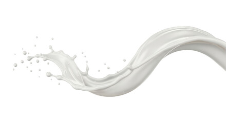 Milk splash isolated