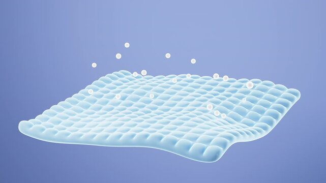 Comfortable and soft mattress background, 3d rendering.