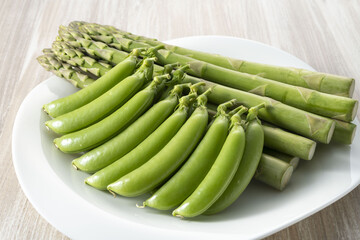 新鮮で美味しいスナップエンドウ