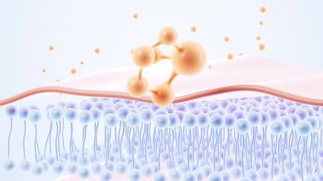 Human skin tissue, skincare, Medical aesthetic restoration, cosmetic advertisement and so on, 3d rendering.