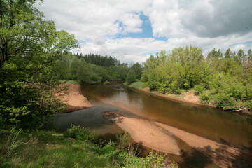 Borovka River, Buzuluksky forest, Russia.