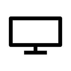 Ecommerce interface icon. Electronic device icon, simple outline design, representing digital screens, technology, or gadgets, suitable for tech products, online services, or IT themes.