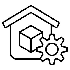 Inventory Management Outline Icon