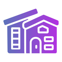 modern house Gradient icon