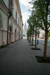Views of the streets of Kazan, Russia.