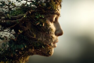 Nature's face, serene profile