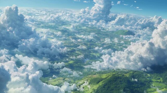 上空からみた幻想的な大地