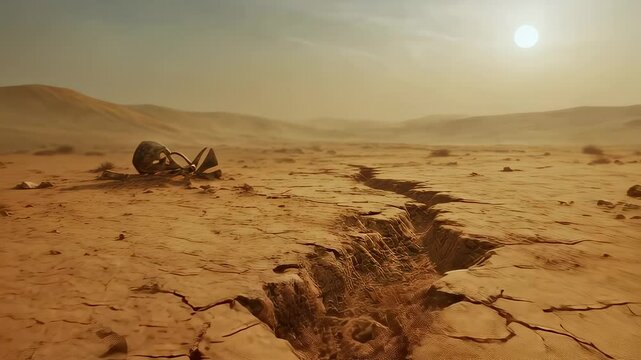 砂漠化した土地