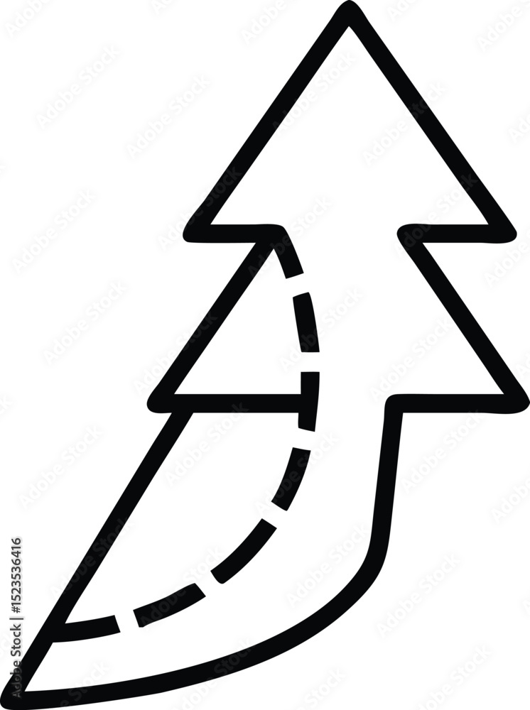 Poster vector silhouette of business analytics chart with magnifying glass element