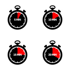 fast time icon, fast time vector icon set
