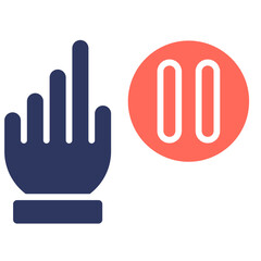 Obraz premium Hold Icon