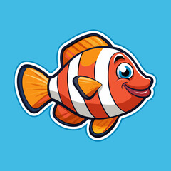 vector illustration of a fish