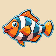 vector illustration of a fish