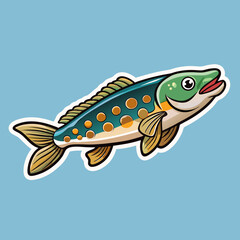 Fototapeta premium fish on hook