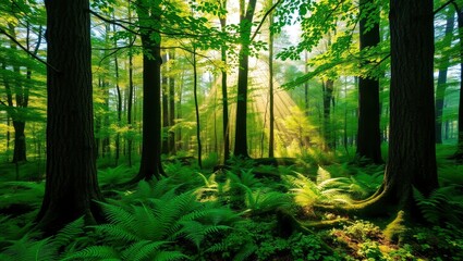 Fototapeta premium morning in the forest