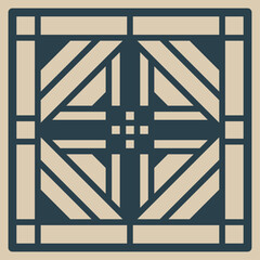 Traditional Korean Style Tile Pattern Set – Vintage Geometric and Floral Vector Design