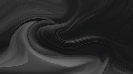 Abstract black smooth flowing wave design