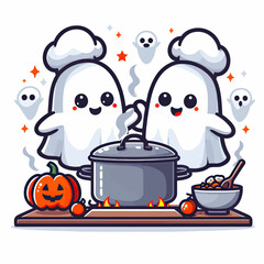Ghost cooking vector file