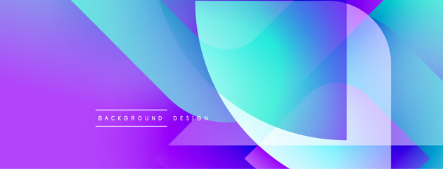 Abstract gradient background. Purple, blue hues blend smoothly. Modern design elements create dynamic visual effect. Minimal text present.