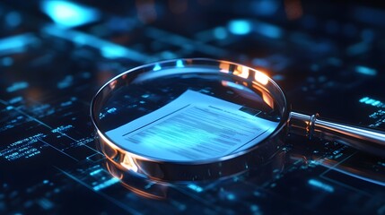Digital document analysis magnifying glass data security