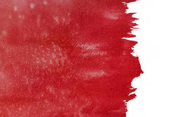 watercolor ink wash painting template wave abstract red hand drawn texture. png white background. asian japan style.