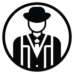 tour guide element isolated orientation map on white background