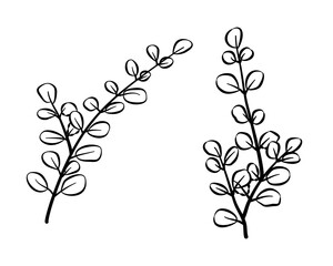 vector tree with floral elements