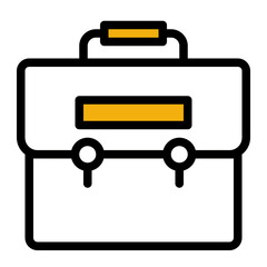 An icon of a briefcase, symbolizing business, professionalism, and legal work. Suitable for corporate, legal, and executive themes. (Color Lineal Style)