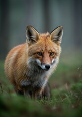 Red fox vulpes vulpes forest wildlife animal portrait nature predator wild