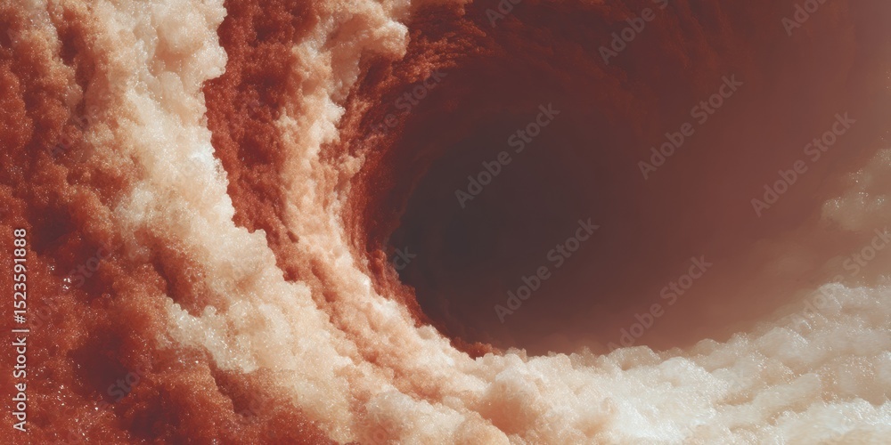 Aufkleber tornado vortex water spiral with dynamic fluid motion and natural energy flow, abstract scientific v